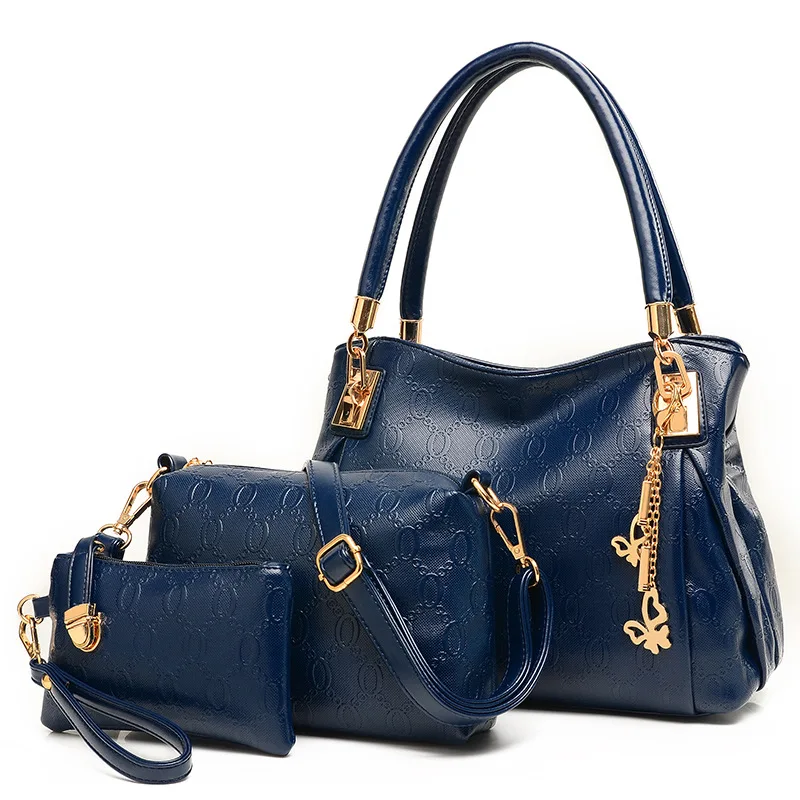 Новые женские сумки, кожаная сумка, женские сумки-мессенджеры, женские брендовые дизайнерские сумки, сумка+ сумка-мессенджер+ кошелек, 3 комплекта LH37