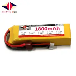 LYNYOUNG 2 S RC Lipo Аккумулятор 7,4 В 25C 1800 мАч для квадрокоптера БПЛА шлюпки автомобиля грузовик