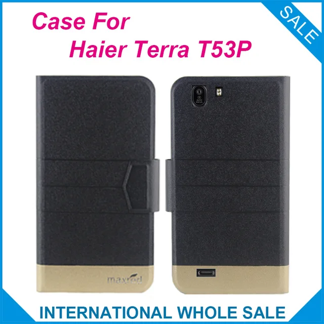 Special Offers 5 Colors Original! Haier Terra T53P Case New Arrival High Quality Flip Ultra-thin Leather Protective Case For Haier Terra T53P