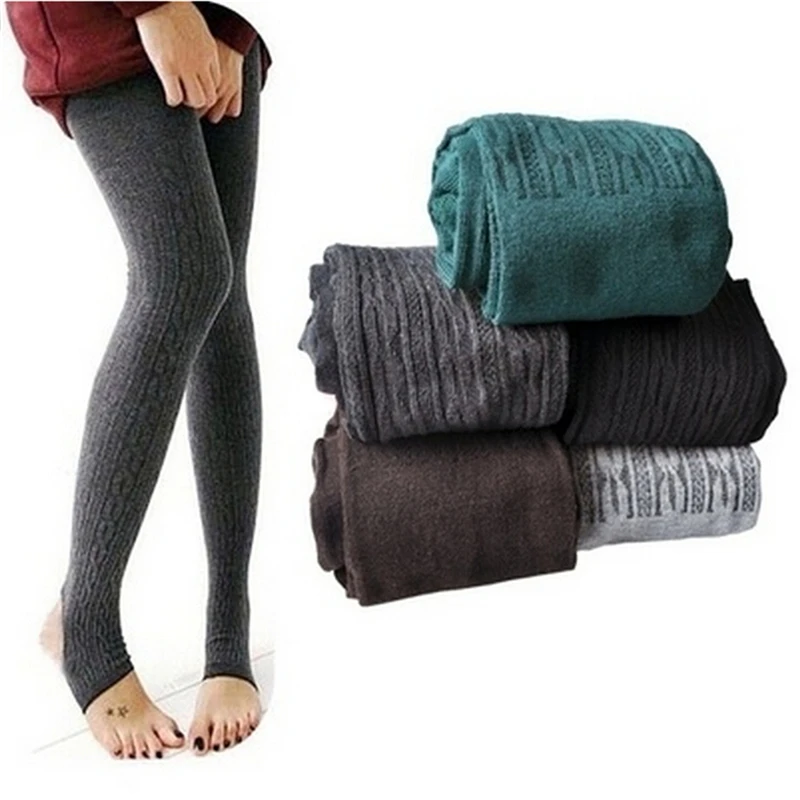 Women Lady Winter Warm Skinny Slim Leggings Stretch Pants Thick Cotton Pants UA