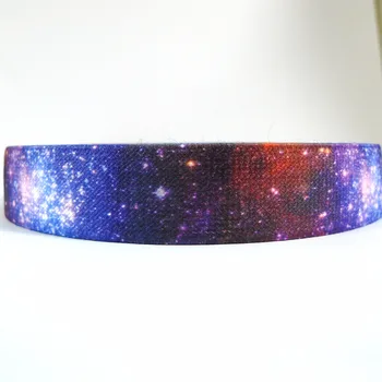 

12 Meters 1" 25mm Wide Rainbow Galaxy Suspender Elastic Webbing Great For Suspender Making