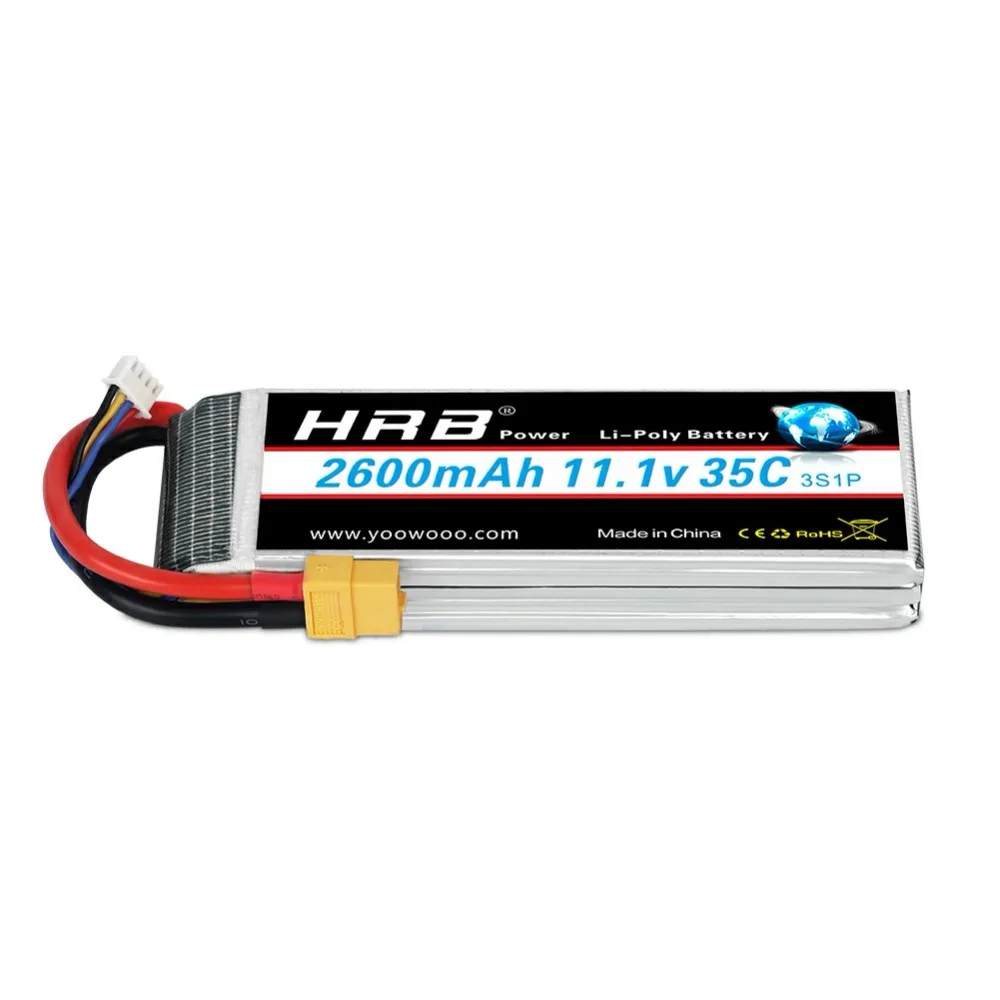 

HRB 3S Lipo Battery 11.1V 2600mAh 35C for RC Helicopter Car Boat Quadcopter Airplane AKKU