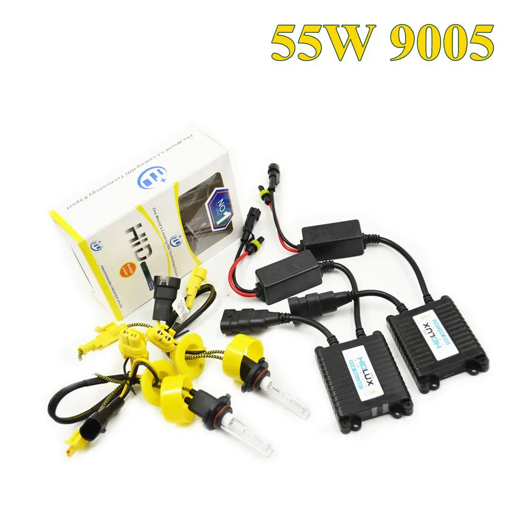 55W hid xenon ballast with 9005 xenon bulbs for car headlight digital