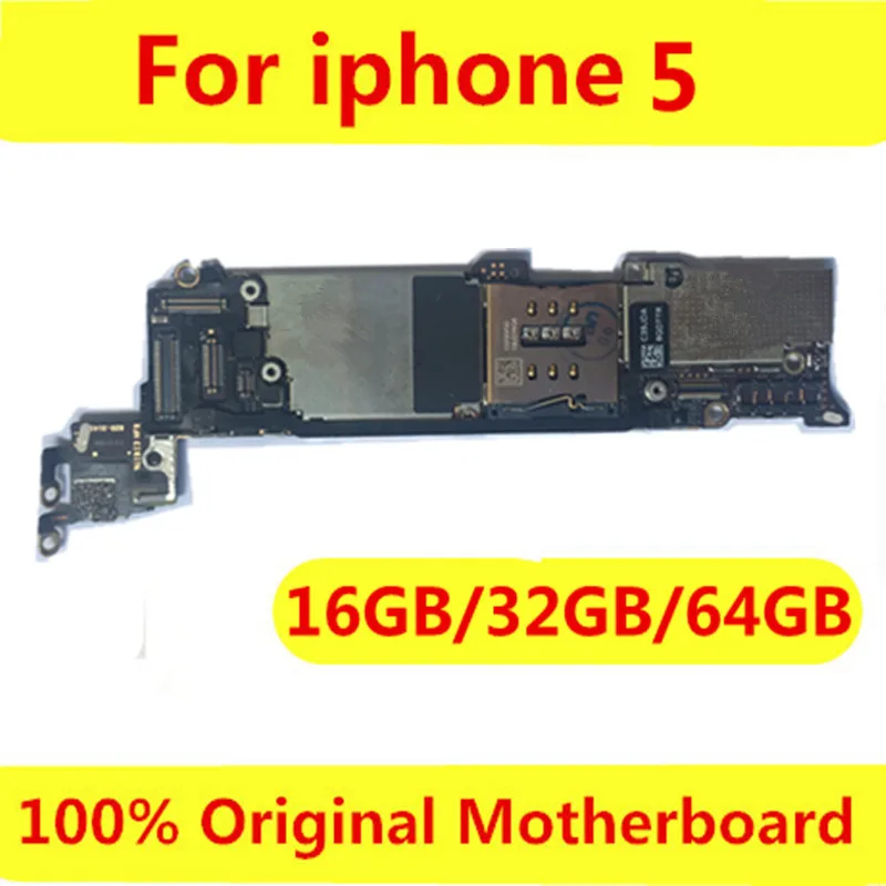 

Tested Good Working Original 16GB 32GB 64GB Motherboard for iPhone 5 5G Factory Unlocked Mainboard Logic Board with IOS system