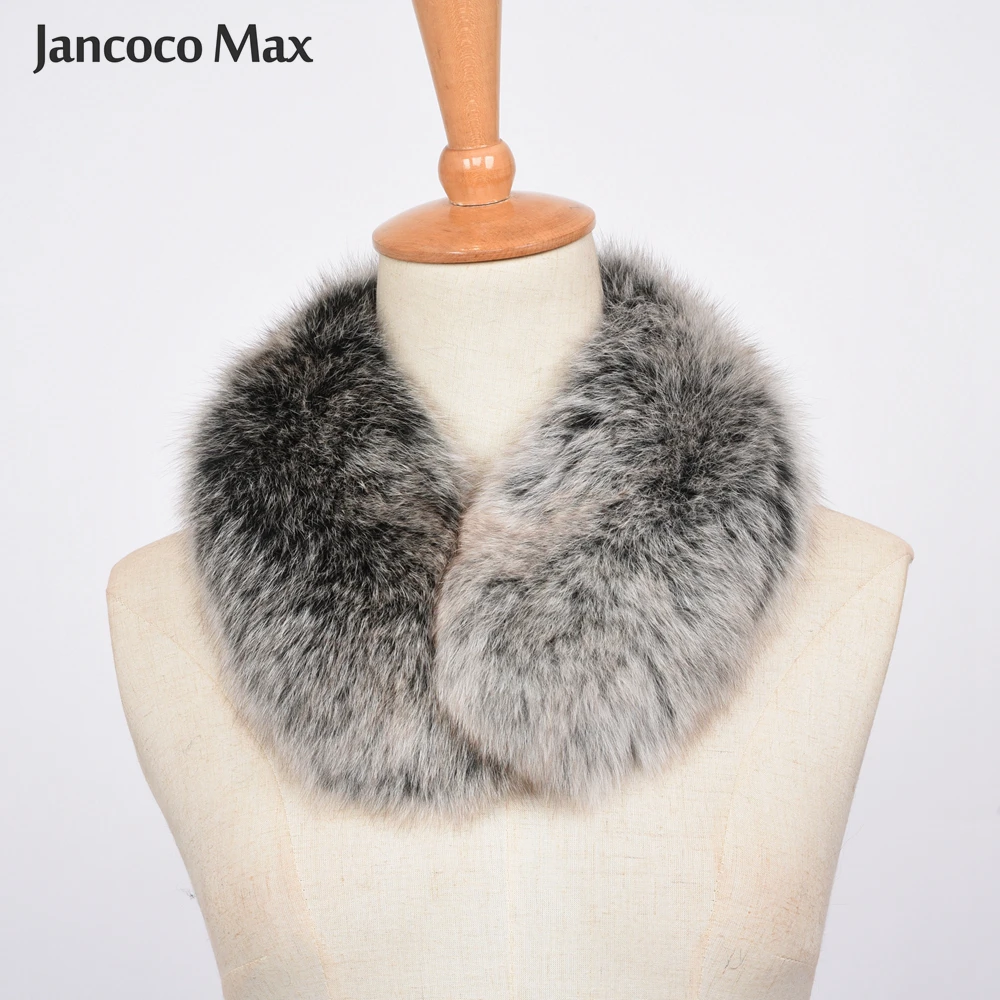 Модные стильные шарфы из лисьего меха, женские осенне-зимние помпон из натурального меха, шарф высокого качества, женские воротники S7451
