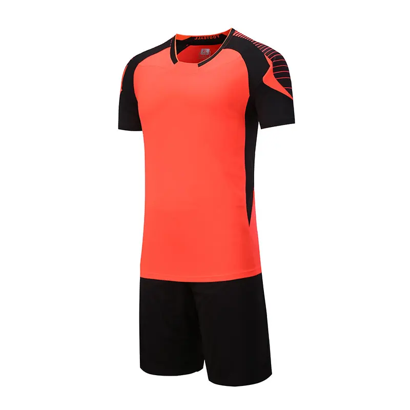 Недорогая Футбольная форма для колледжа, футбольные майки для детей на заказ, футбольные футболки для мальчиков, Детские быстросохнущие футболки voetbal tenue kids - Цвет: Orange