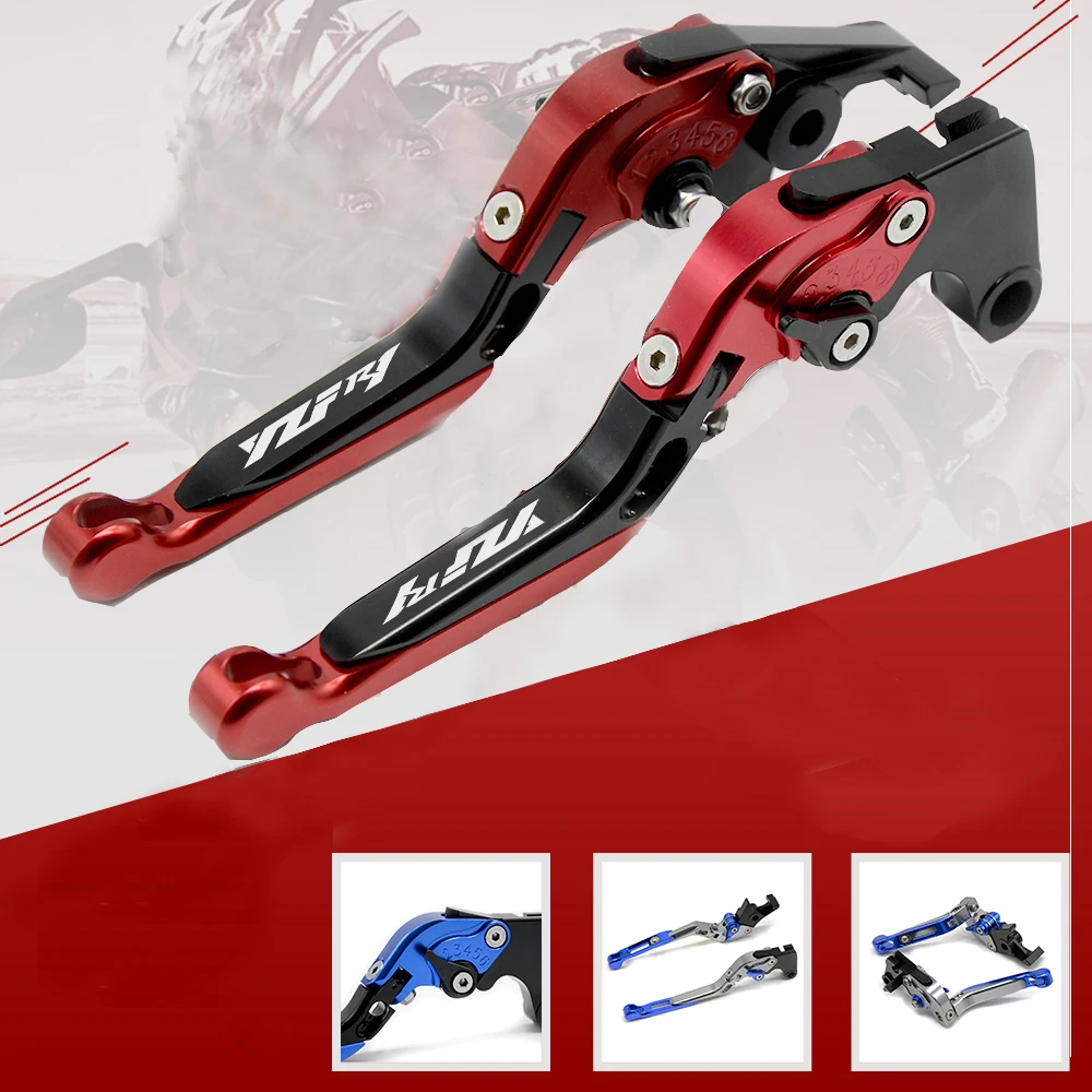For Yamaha YZF R1 YZF-R1 1999-2003 Motorcycle Brake Clutch Levers Adjustable Extendable Brake Clutch Levers With YZFR1 LOGO