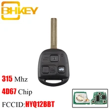 BHKEY 3 кнопки дистанционного ключа автомобиля чипа 4D67 ID67 для Lexus RX350 RX450h RX400h RX330 EX330 2004-2010 для Lexus HYQ12BBT