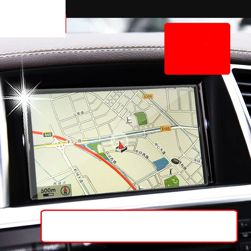 #*Cheap lsrtw2017 car Navigation screen Tempered film for mercedes benz GL350 gl400 gl500 C63 cla200 cla180