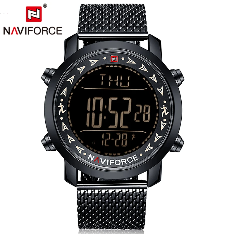 100% Оригинальные спортивные часы NAVIFORCE мужские Топ бренд роскошные Цифровые с