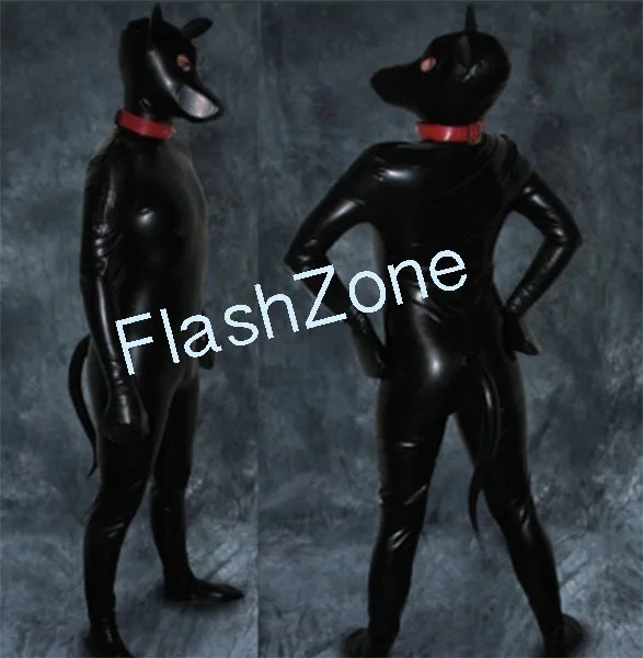 Photoes of clit clips Latex puppy hood