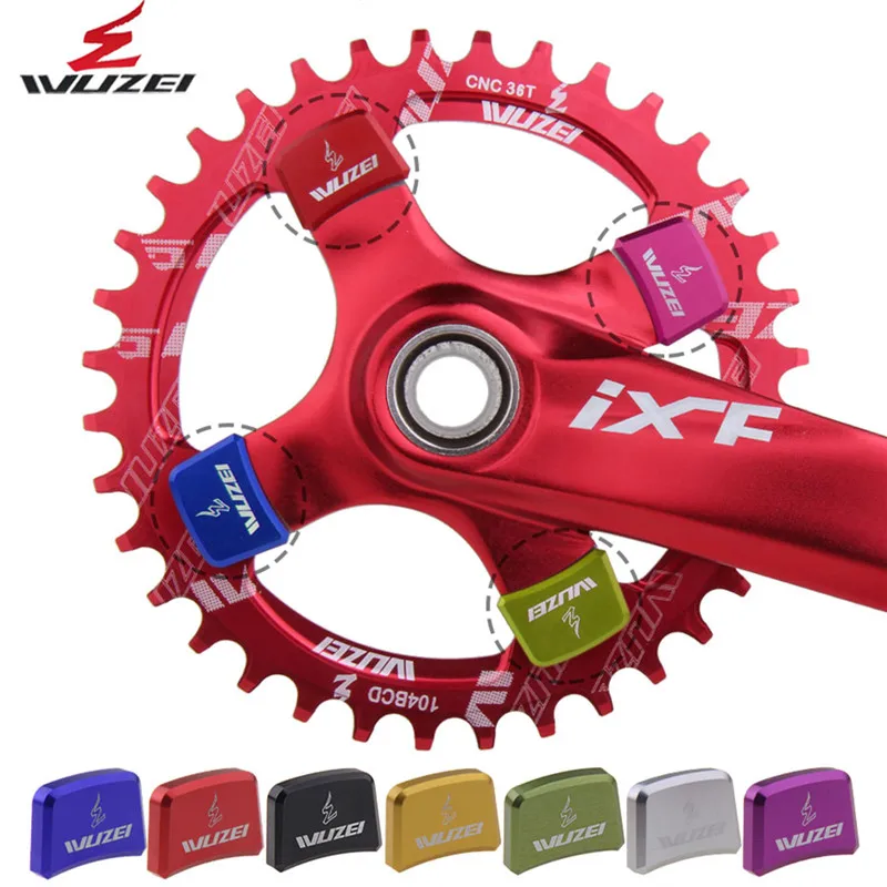

4PCS WUZEI Chainring Bolt Bicycle Chainwheel Screws CNC 7075 Road Mountain Bike Disc Screw for Crankset Bike Parts