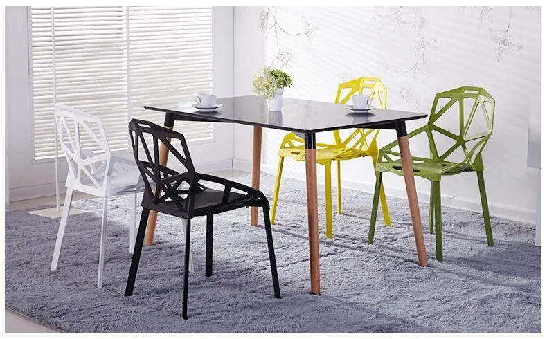 Office chair hotel lobby restaurant dining room plastic PP stool black white yellow color free shipping Office chair hotel lobby restaurant dining room plastic PP stool black white yellow color free shipping