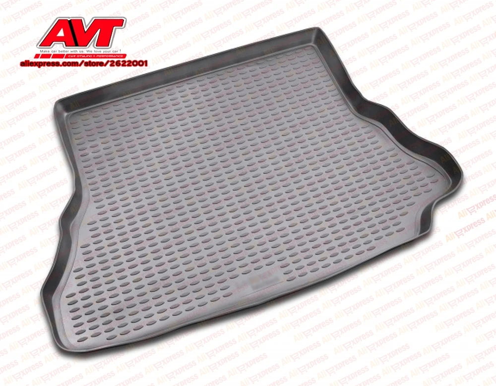 

Trunk mats for Renault Sandero 2010-2014 hatchback 1 pcs rubber rugs non slip rubber interior car styling accessories