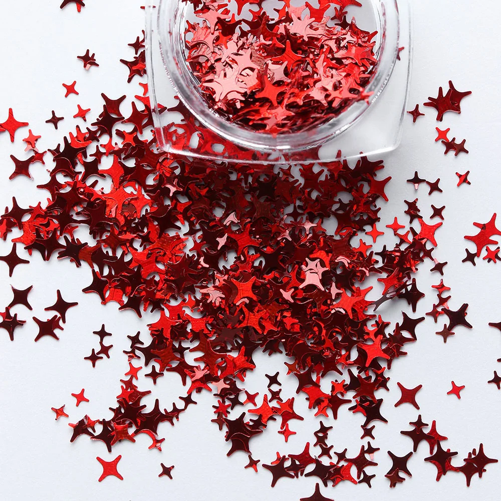 

1 Box Makeup 3D Mixed Size Star Nail Art Glitters Thin Paillette Flakes Laser Sequins DIY Beauty Manicure Decoration Tools
