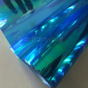 

1 Roll /Lots Dark Blue Chameleon headlights tint Car / Motorbike Headlight Rear Lamp Tinting Film For Front lights 0.3x10m