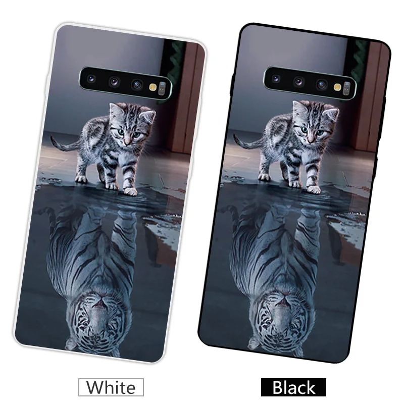 19 Для samsung Galaxy S10+ Прозрачный чехол для телефона из ТПУ, 6,4 дюймов, мягкий тонкий чехол для Galaxy SM-G975, роскошный чехол с полной защитой - Цвет: 19
