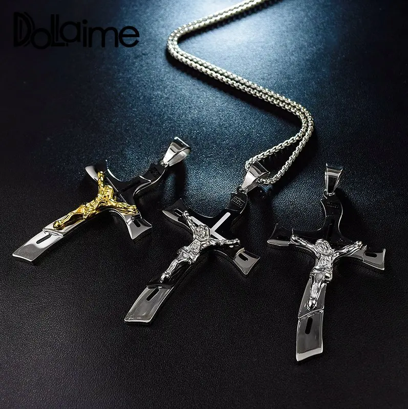 Dolaime Present New Style Fashion Men Stainless Steel Silver Color