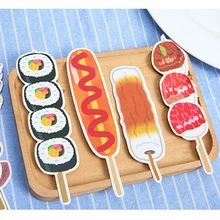 30 шт./упак. Творческий барбекю Бумага Закладка канцелярские закладки сообщения карты офисные школьные принадлежности E2004