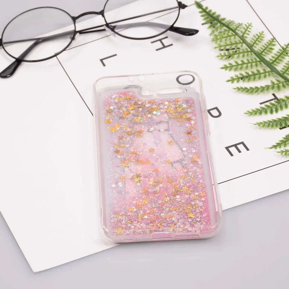 Reaoom for Huawei Honor 9 Case Glitter Dynamic Liquid Colorful Star Quicksand Cute Bottle Unicorn Cover for Huawei Honor 9       (4)
