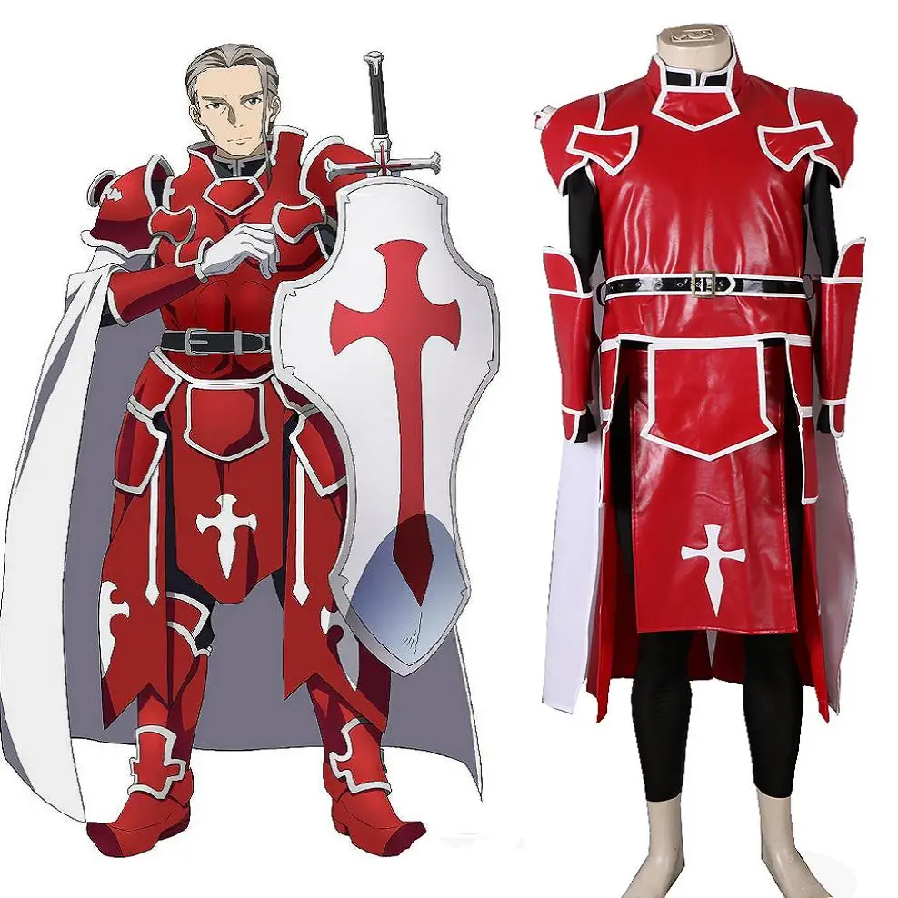 

High-Q Unisex Anime Cos Sword Art Online SAO Heathcliff Cosplay Costumes