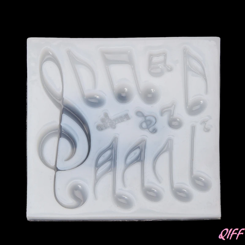 

13PCS Musical Note 3D Silicone Mold Resin Jewelry Fondant Cake DIY Mould Tools
