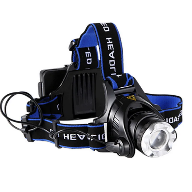 

Dozzlor 1pcs USB IR Sensor LED Headlamp Waterproof Zoom Head Lamp By Rechargeable Battery headlight Head Torch