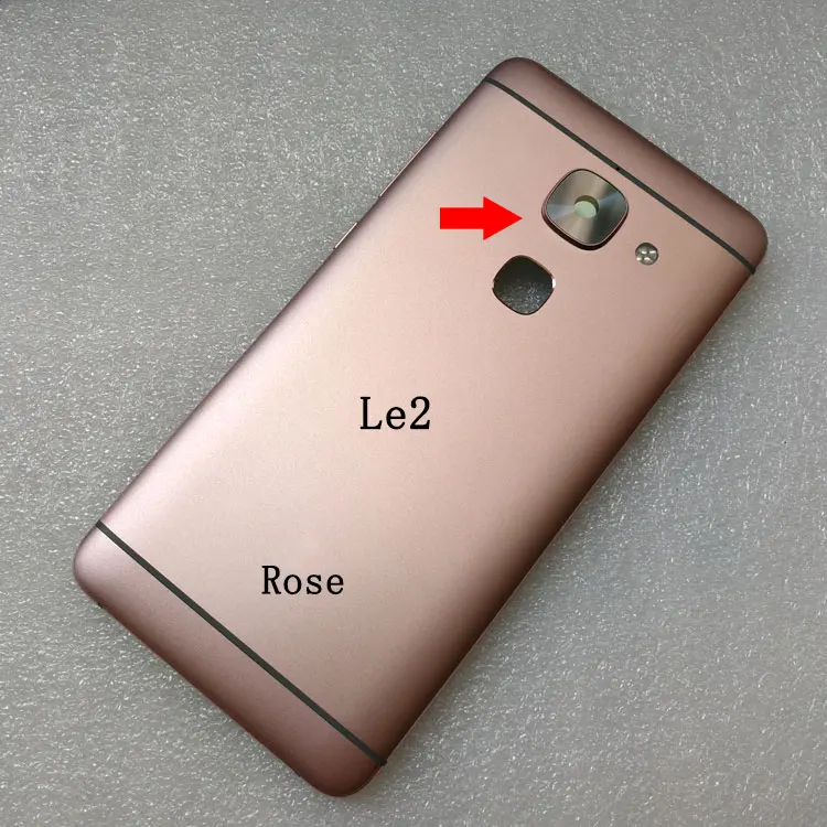 Для letv leEco Le2 le 2X527X520X522X621X620x622X528 задняя Батарея крышка дверца батарейного Корпус чехол сзади Стекло запчасти - Цвет: Rose Gold le2