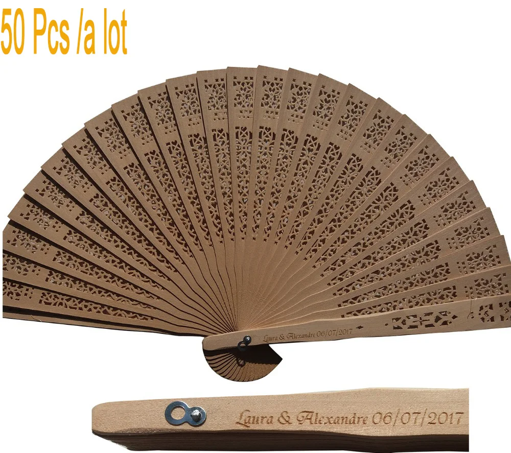 50 Pcs Custom Personalized Name And Date Elegant Folding Silk Fabric Hand Fan(fan +Customized+yarn bag) | Дом и сад