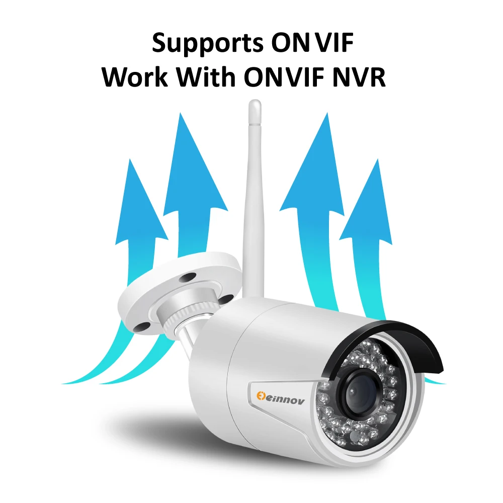 Einnov HD Wifi Outdoor IP Camera 1080P Waterproof 2.0MP Wireless Security Camera Metal Audio Sound Record TF Card Bullet Video Einnov HD Wifi Outdoor IP Camera 1080P Waterproof 2.0MP Wireless Security Camera Metal Audio Sound Record TF Card Bullet Video