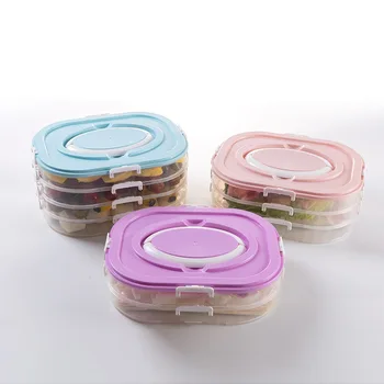 

Storage Box Salad Bowl Salad Bowl Fruteira Multi-layer Food Grade PP Portable Refrigerator Box Take-away Dinner Food Container