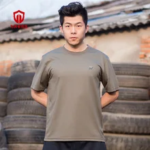 Новая мужская летняя спортивная Тактическая Военная футболка для отдыха с коротким рукавом для альпинизма, пешего туризма, Мужская футболка с круглым вырезом, фитнес-футболки