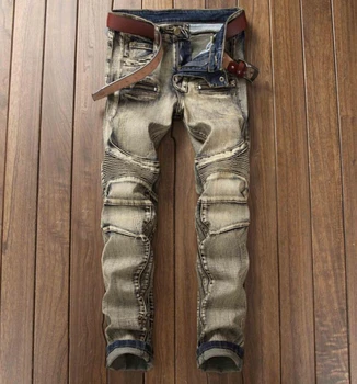 

denim pants 2019 new deisgner Hole Patch Jeans high quality Comfortable pant