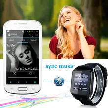 Top Watch TW208D Smart Wristwatch Smartphone,1.54inch/500mAh,GSM quad bands,pedometer/synchronize calls/mp3/anti-lost, free ship