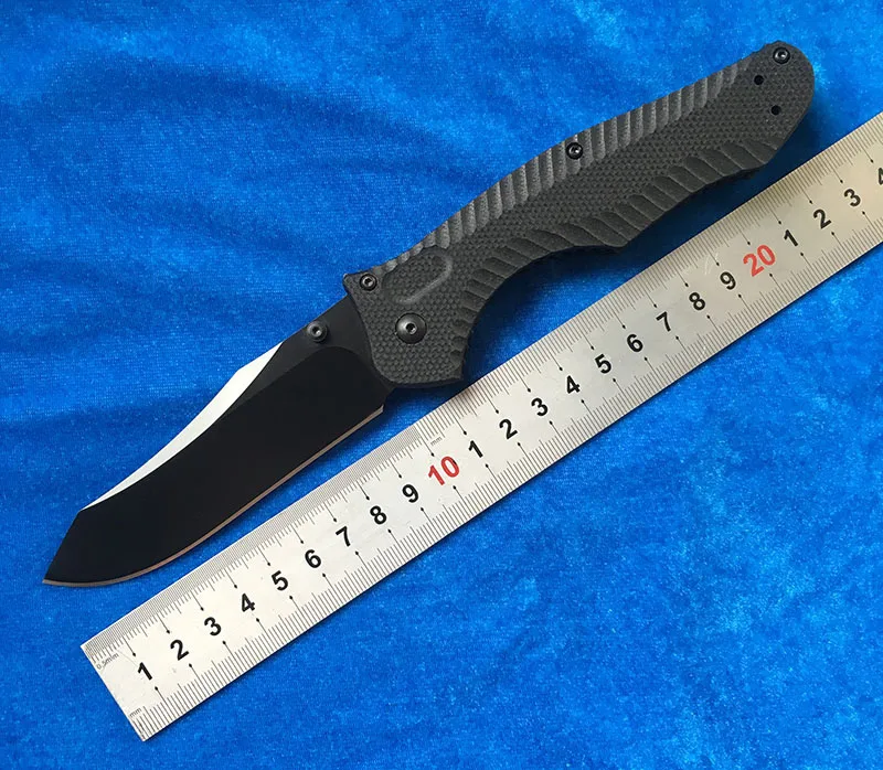

LOVOCOO BM810 M4 Steel blade G10 handle folding Copper washer hunting camping Pocket outdoor Survival kitchen knife EDC Tools