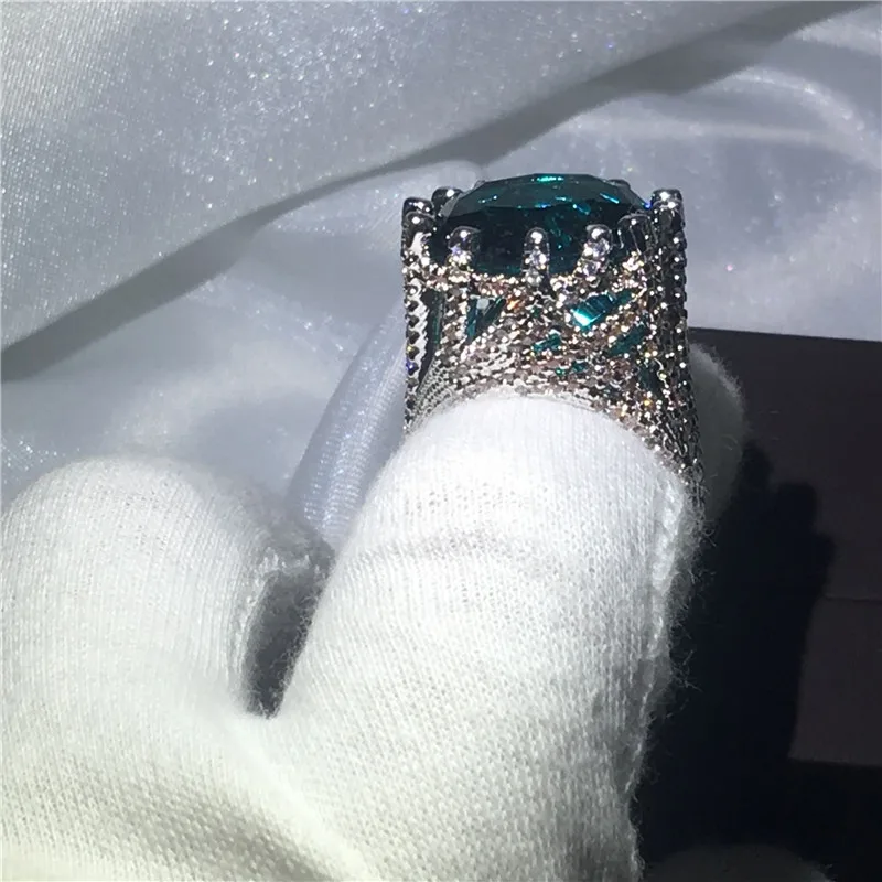 Большое кольцо 15ct фианит aaaaa камень cz обручальные Обручальные кольца для мужчин и