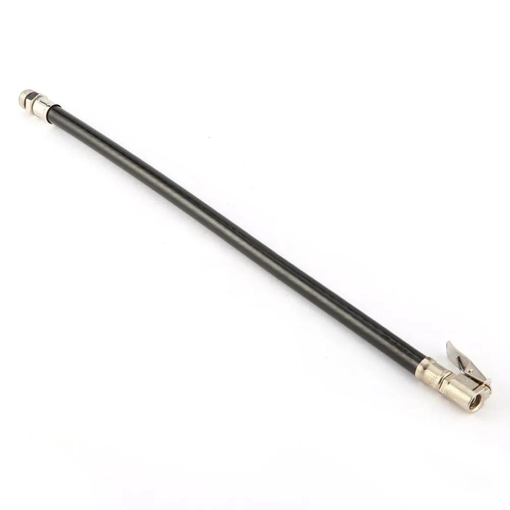 

Black Car Tire Inflator Hose Car Auto Male Threaded Rubber Tube Self-locking Chuck Car Tire Pressure Meter Air Inflator Hose