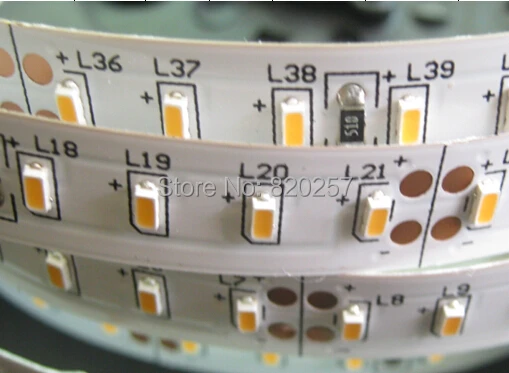 

free shipping 5m/reel DC12V superbright 3014 smd led(10-12lm/led) strip 120leds per meter nonwaterproof