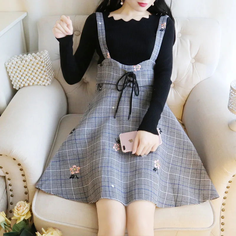 

Big size women's clothes, fat mm, slightly fat autumn and winter clothes, slim and elegant, dress, belly dress,