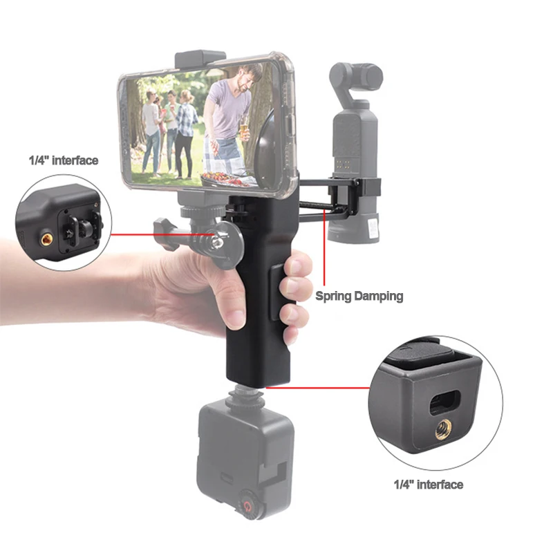 Карманный чехол DJI OSMO и Стабилизатор Ручной z-оси складной 4-й оси демпфирования ручка Пряжка коробка кронштейн держатель ж/ремешок