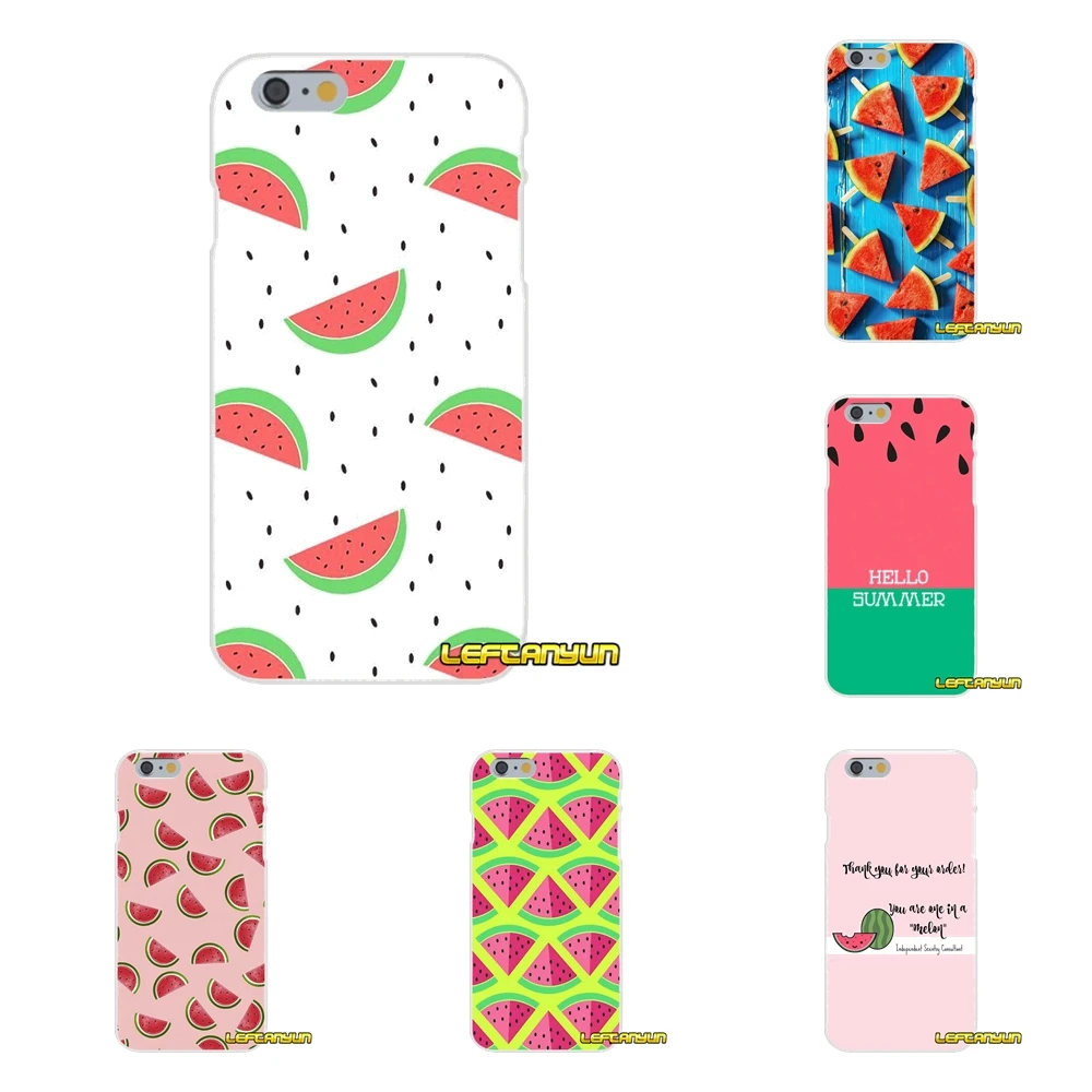 Для iPhone X 4 4S 5 5S 5C SE 6 6S 7 8 Plus арбузная Дыня фруктовые аксессуары чехлы для телефонов