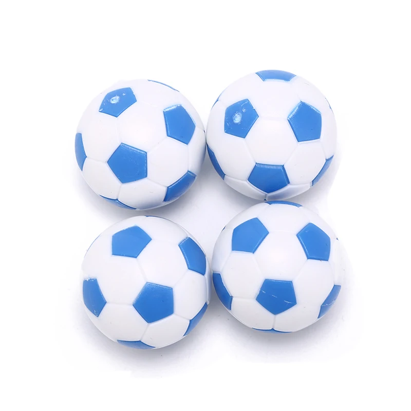 4 Pcs 32mm Table Foosball Ball  Mini Ball Soccer Round Indoor Games Machine Parts Blue White Resin Soccer Football