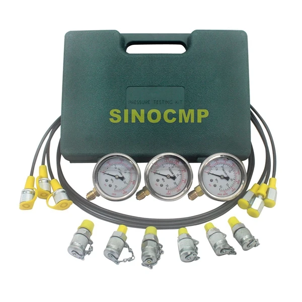 Hydraulic Pressure Test Kit, Hydraulic Test Gauge Kit For Excavator Parts d