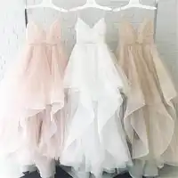 2019 High Quality Pleat Tulle Evening Dress Backless Tiere A Line Long Party Dresses Custom Made Sexy Women Occasion Gowns Cheap