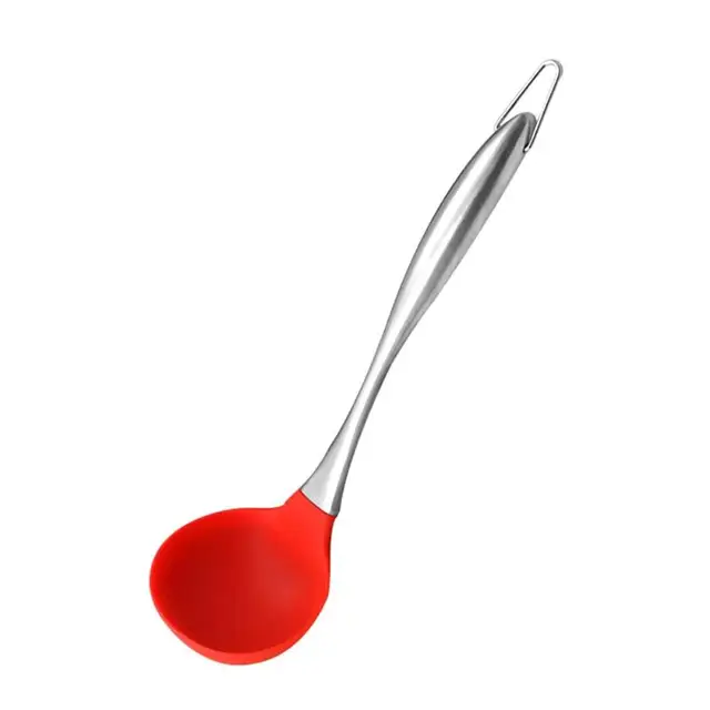Heat-resistant Standing Silicone Rice Spoon Food Grade Rice Spatula For Restaura