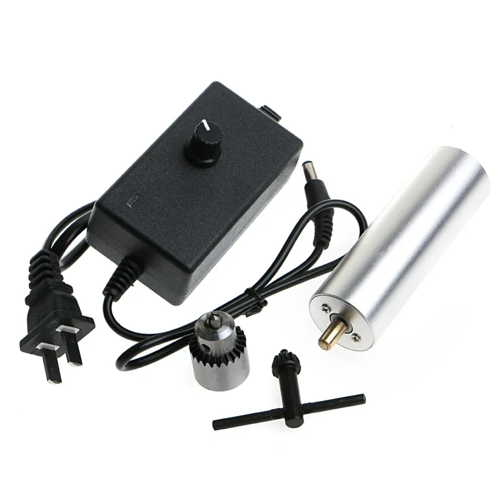  DC 3V-24V Mini Electric Hand Drill Rotary Tool DIY 385 Motor w/ 24V Power Supply11