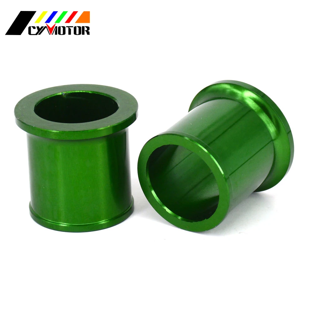Зеленые передние Распорки ступицы колеса CNC для KAWASAKI KX125 KX250 KX 125 250 2006 2008 KX250F KX450F 06 18