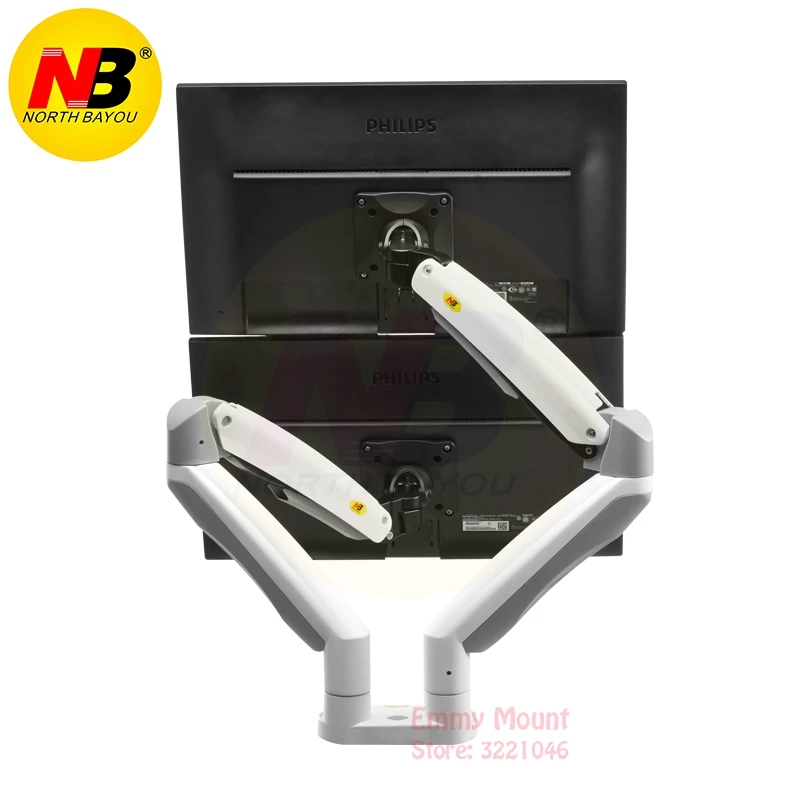 NB F195A алюминиевый сплав 22 32 дюйма двойной ЖК дисплей LED монитор крепление газа