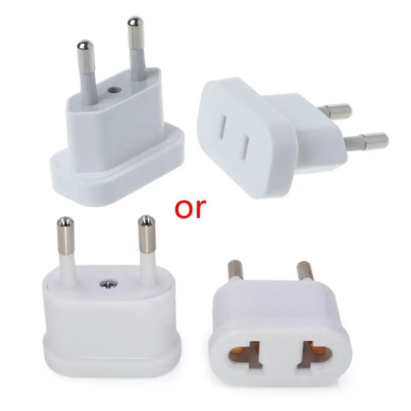 

1Pc Power Plug Converter Travel Adapter US to EU Europe High Power Power Adapter