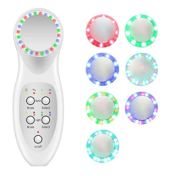 

Ultrasonic 7 LED Color Skin Photon Rejuvenation Sonic Face Care Tightening Anti Aging Facial Lift Therapy Home Use SPA Massager